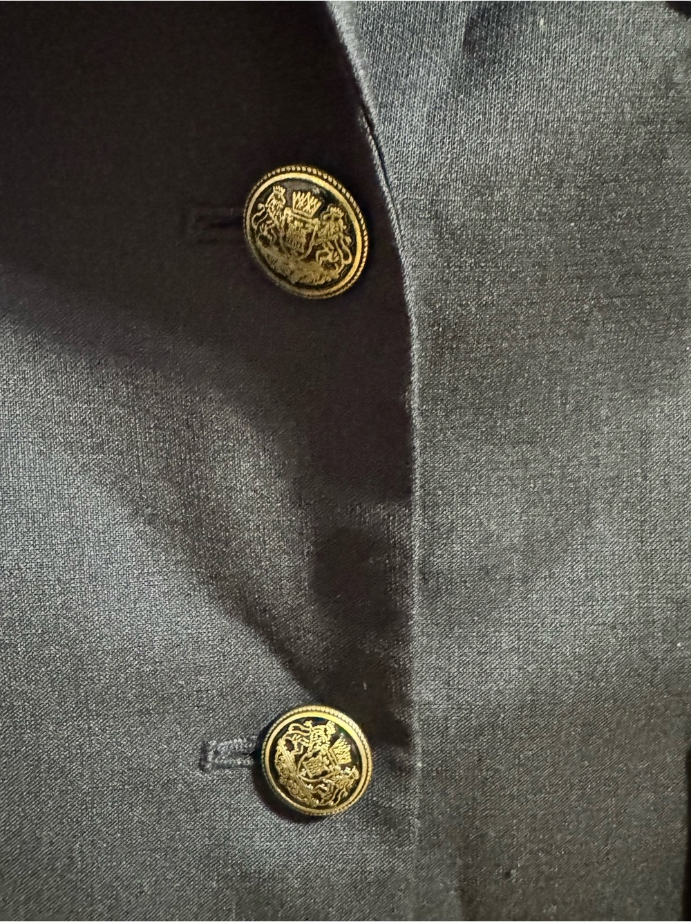 25. Talula Navy Women's Blazer - Classic Two-Button Tailored Jacket (Aritzia) - Picture 3 of 6